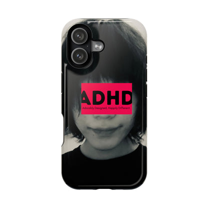 Impact resistant phone case strong enough for ADHD (Over-Focus Pink)