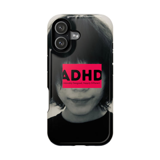 Impact resistant phone case strong enough for ADHD (Over-Focus Pink)