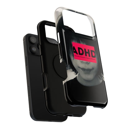 Impact resistant phone case strong enough for ADHD (Over-Focus Pink)