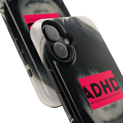 Impact resistant phone case strong enough for ADHD (Over-Focus Pink)
