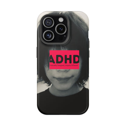 Impact resistant phone case strong enough for ADHD (Over-Focus Pink)