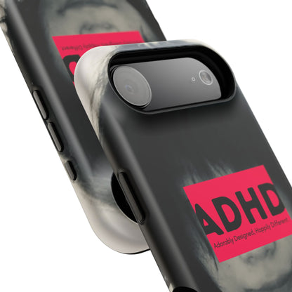 Impact resistant phone case strong enough for ADHD (Over-Focus Pink)