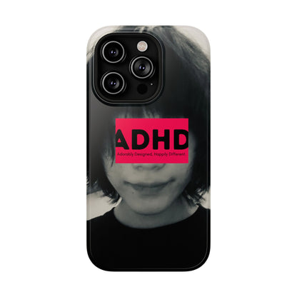 Impact resistant phone case strong enough for ADHD (Over-Focus Pink)
