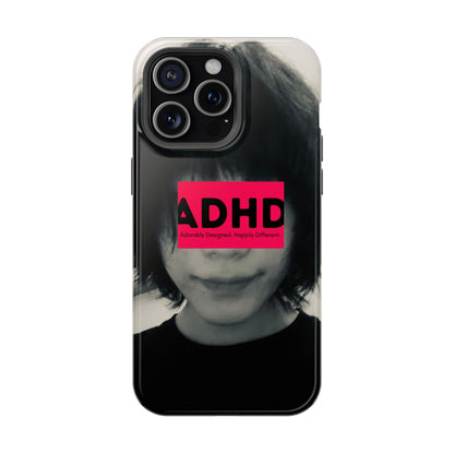 Impact resistant phone case strong enough for ADHD (Over-Focus Pink)