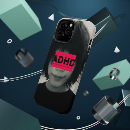 Impact resistant phone case strong enough for ADHD (Over-Focus Pink)