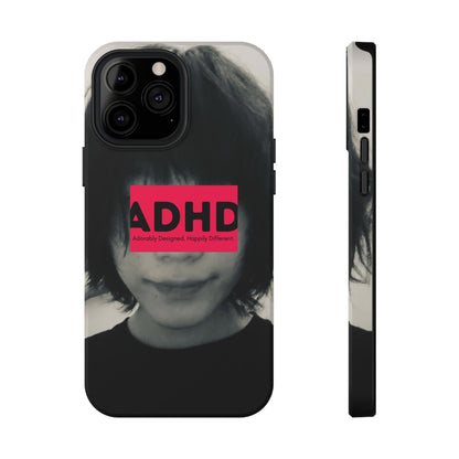 Impact resistant phone case strong enough for ADHD (Over-Focus Pink)
