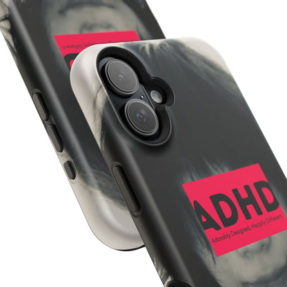 Impact resistant phone case strong enough for ADHD (Over-Focus Pink)