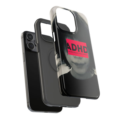 Impact resistant phone case strong enough for ADHD (Over-Focus Pink)