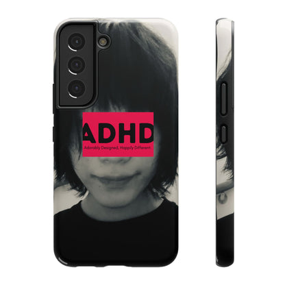 Impact resistant phone case strong enough for ADHD (Over-Focus Pink)