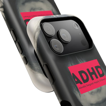 Impact resistant phone case strong enough for ADHD (Over-Focus Pink)