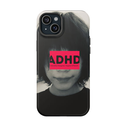 Impact resistant phone case strong enough for ADHD (Over-Focus Pink)