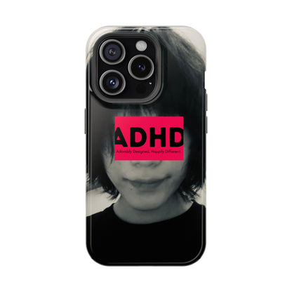 Impact resistant phone case strong enough for ADHD (Over-Focus Pink)