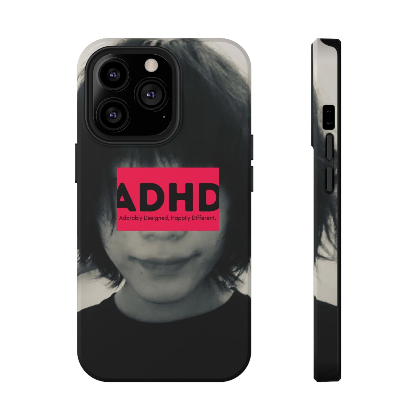 Impact resistant phone case strong enough for ADHD (Over-Focus Pink)