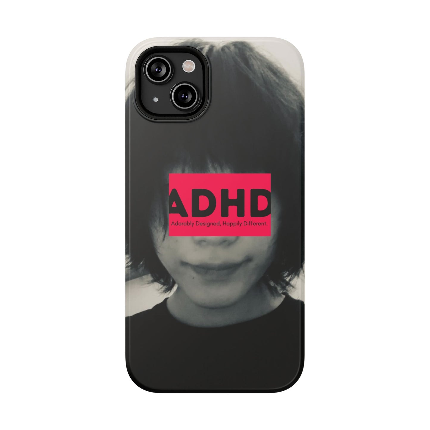 Impact resistant phone case strong enough for ADHD (Over-Focus Pink)