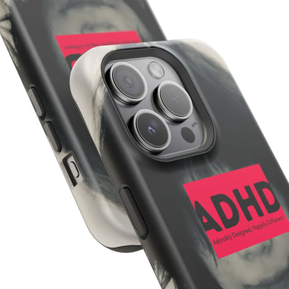 Impact resistant phone case strong enough for ADHD (Over-Focus Pink)