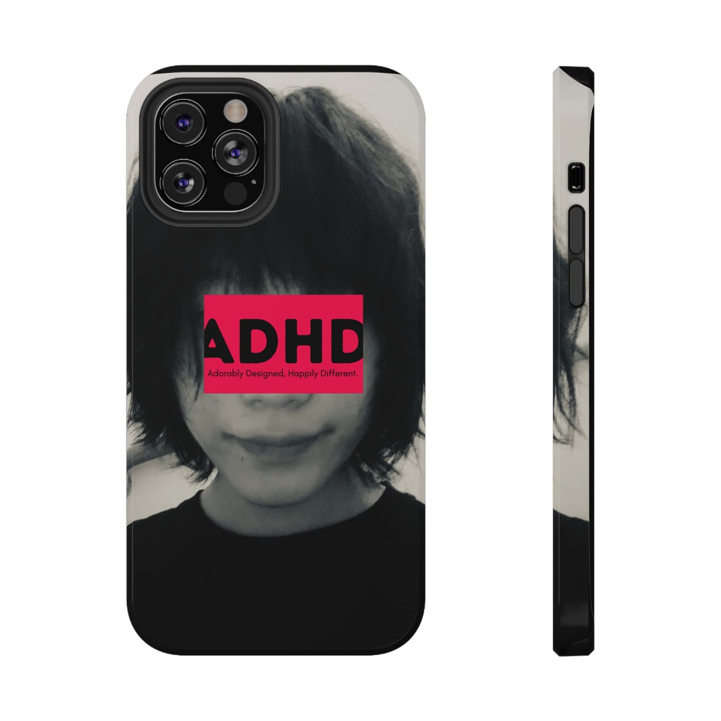 Impact resistant phone case strong enough for ADHD (Over-Focus Pink)