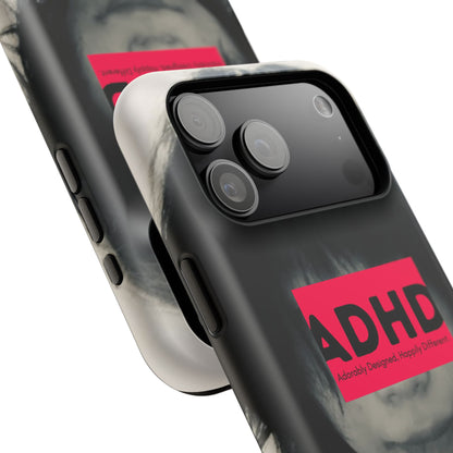 Impact resistant phone case strong enough for ADHD (Over-Focus Pink)