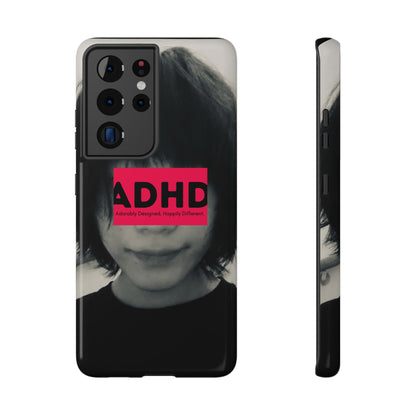 Impact resistant phone case strong enough for ADHD (Over-Focus Pink)
