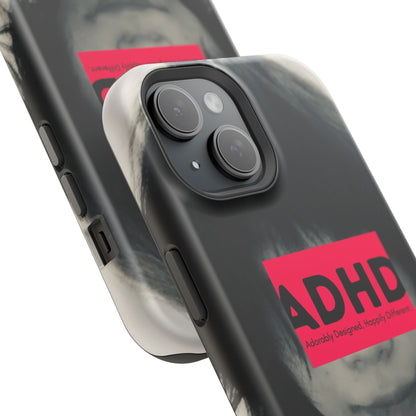 Impact resistant phone case strong enough for ADHD (Over-Focus Pink)