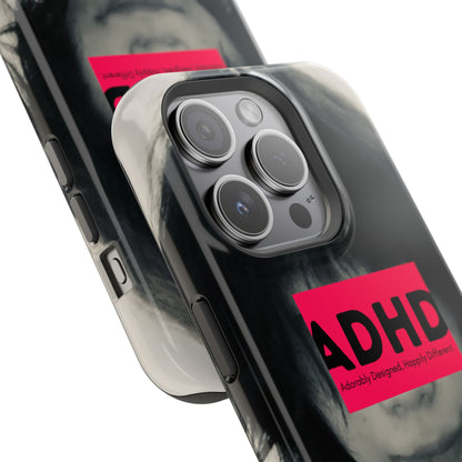 Impact resistant phone case strong enough for ADHD (Over-Focus Pink)