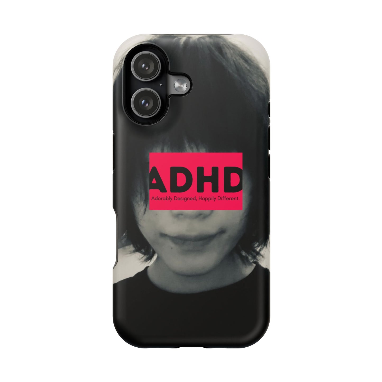Impact resistant phone case strong enough for ADHD (Over-Focus Pink)