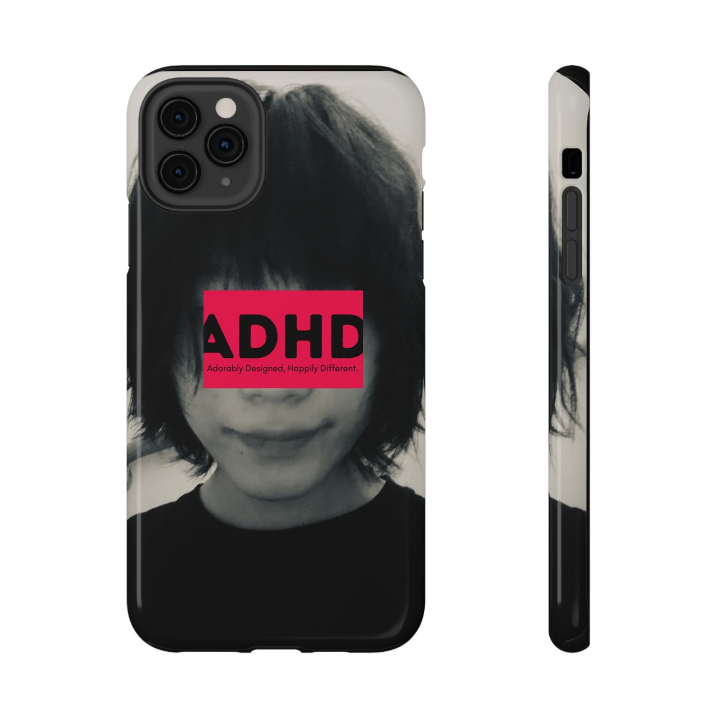 Impact resistant phone case strong enough for ADHD (Over-Focus Pink)