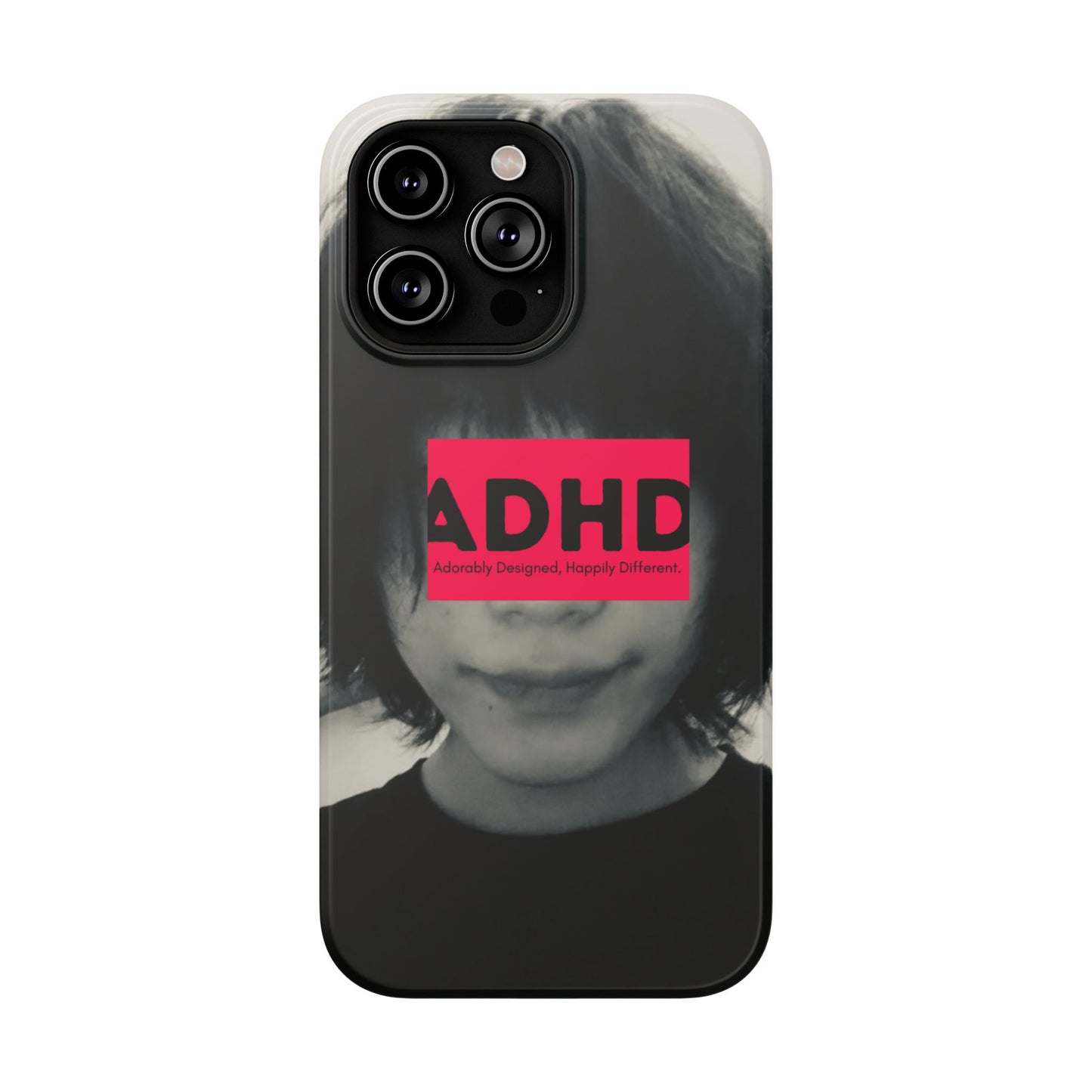 Impact resistant phone case strong enough for ADHD (Over-Focus Pink)